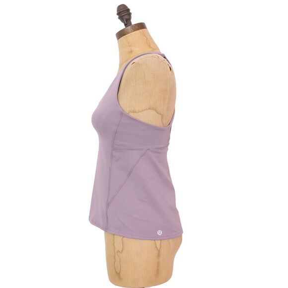 LULULEMON 2018 Stash N Run Tank 4 Medium Support B/C Cup Dusty Dawn Purple B89 - Picture 5 of 6